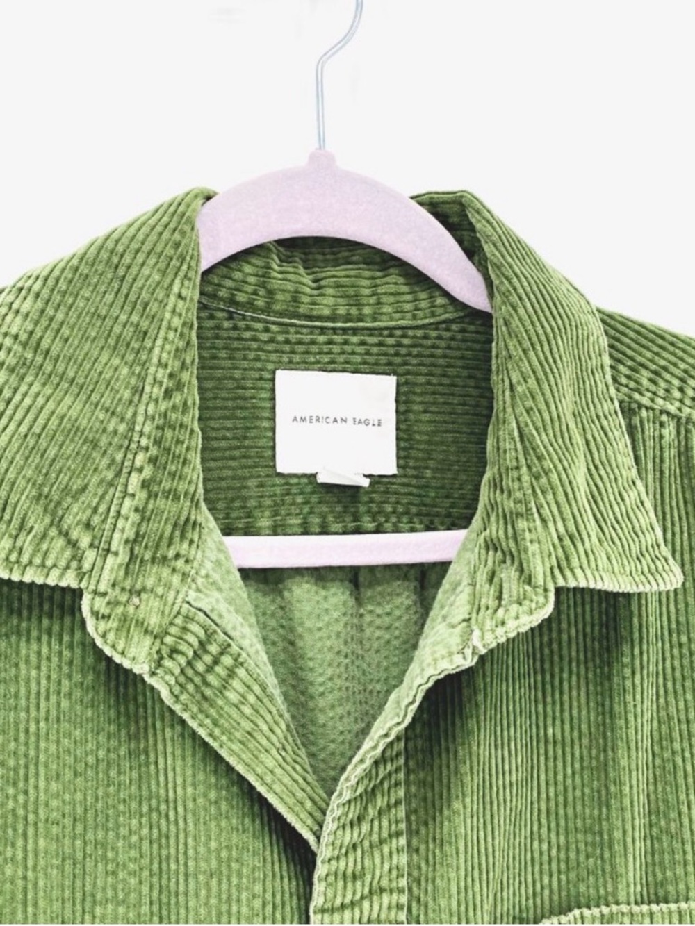 American Eagle Outfitters Green Corduroy Overshirt - Picture 2 of 8